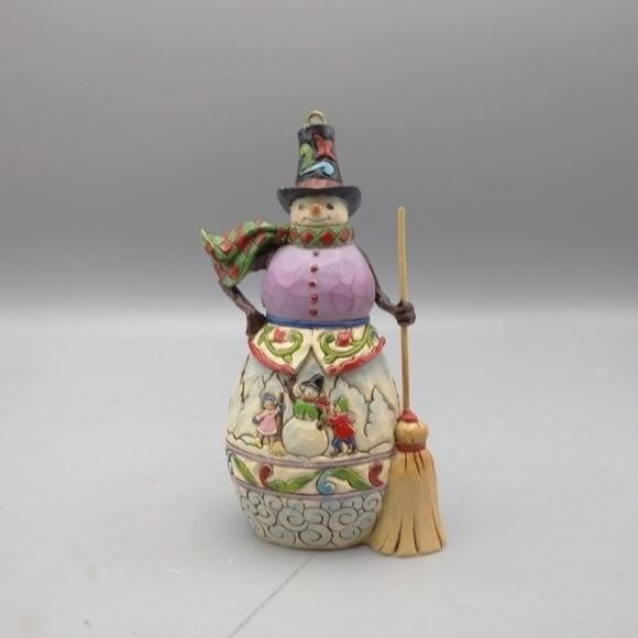 Jim Shore Snow Days Tribute Snowman WInter Scene Heartwood Creek 2014 - Picture 1 of 5